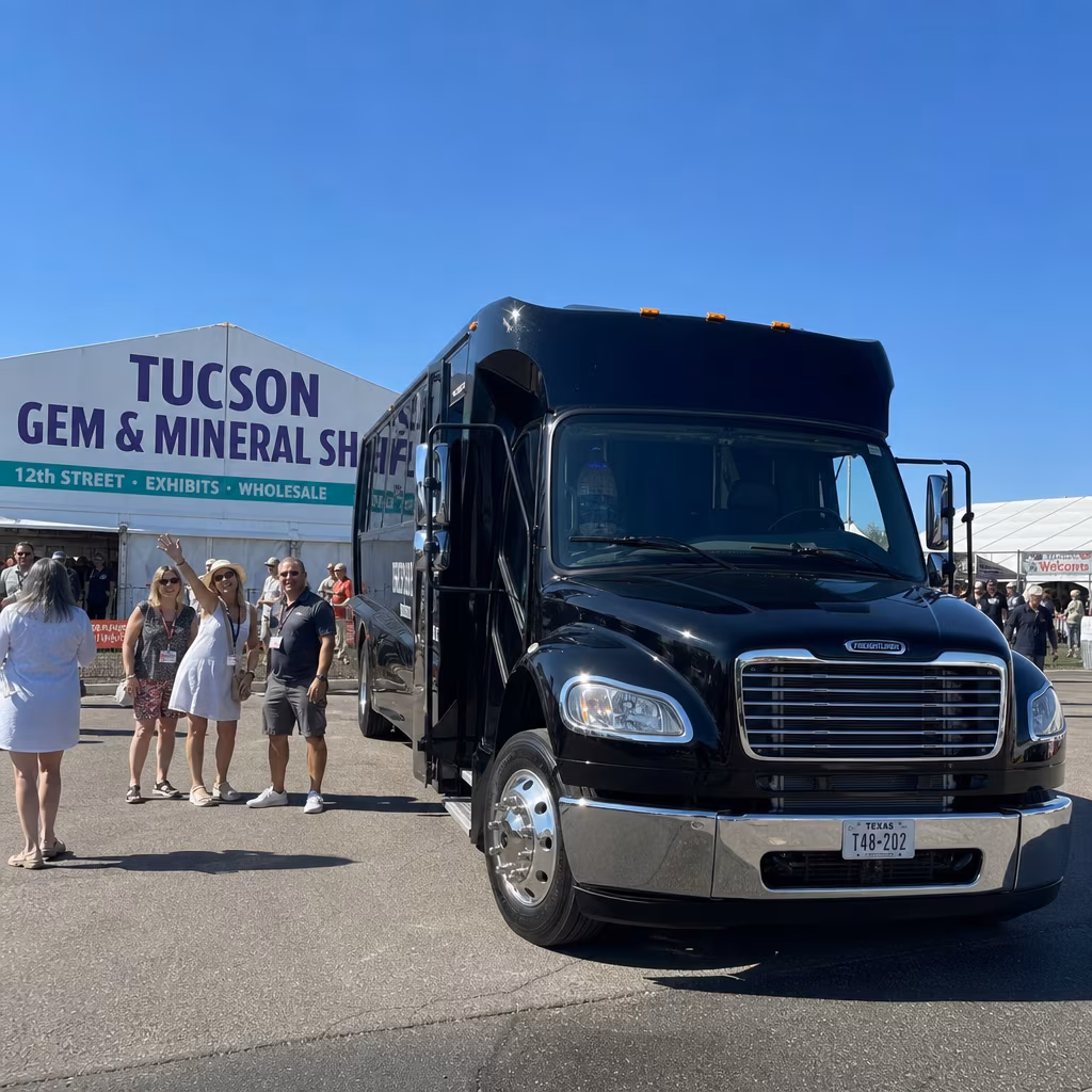 Rent a Bus to Tucson Gem & Mineral Show