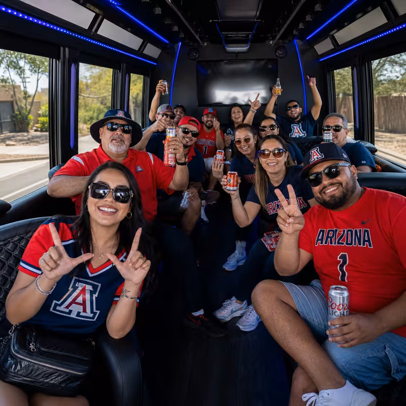 Tucson Sporting Event Transportation fleet vehicle
