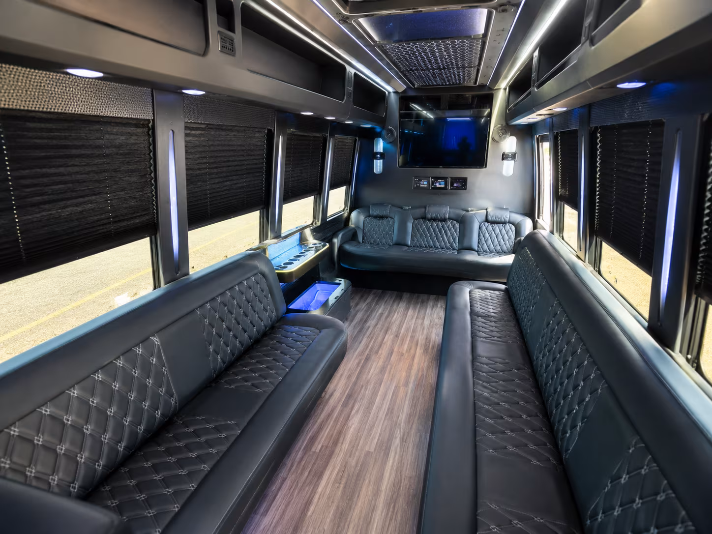 Tucson Birthday, Sweet 16, & Quinceañera Transportation party bus exterior