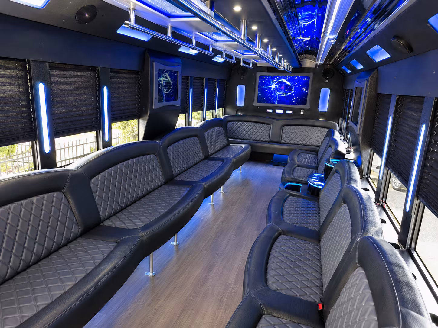 Tucson Prom & Homecoming Transportation party bus interior