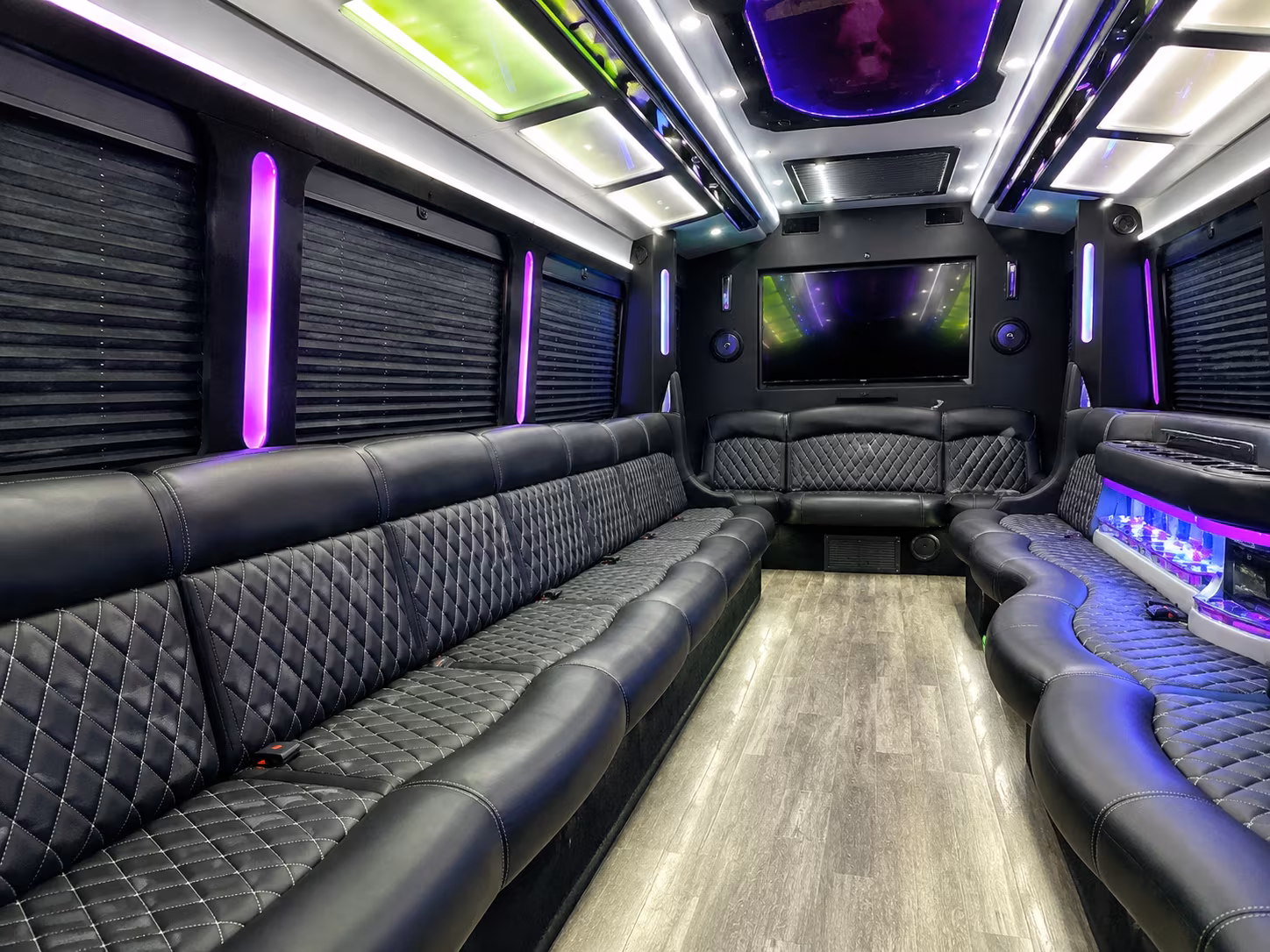 Tucson Winery Tour & Pub Crawl Transportation party bus interior
